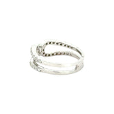 18k White Gold and Diamond Fancy Ring in size 5 and total gold weight of 3.17g